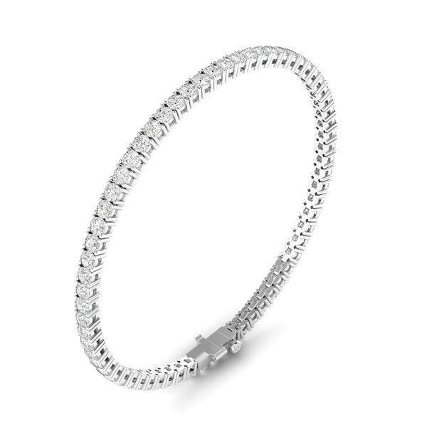Lab Grown Diamond Bracelet Image 2 Flora Gems Decatur, IL