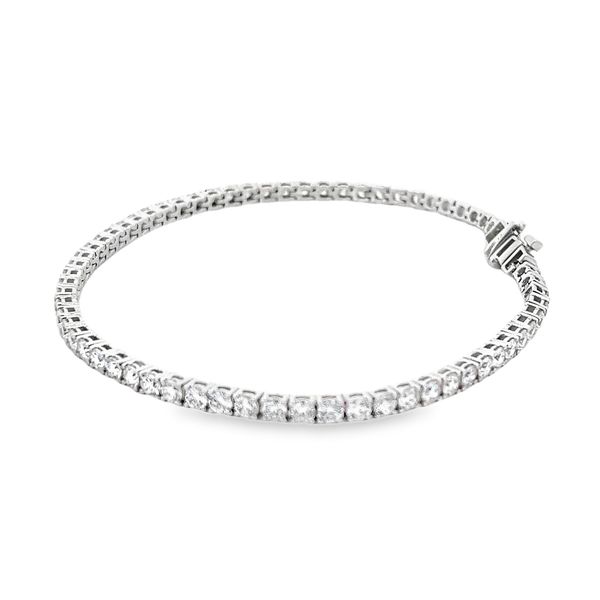 Lab Grown Tennis Bracelet Image 2 Flora Gems Decatur, IL