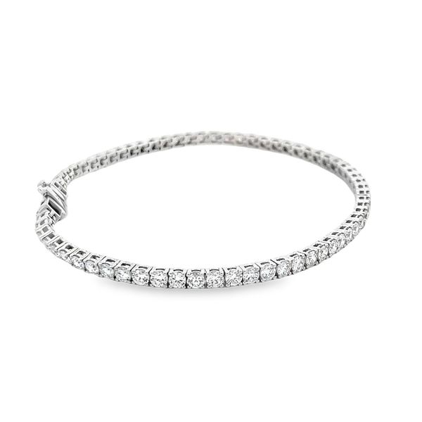 Lab Grown Tennis Bracelet Image 4 Flora Gems Decatur, IL