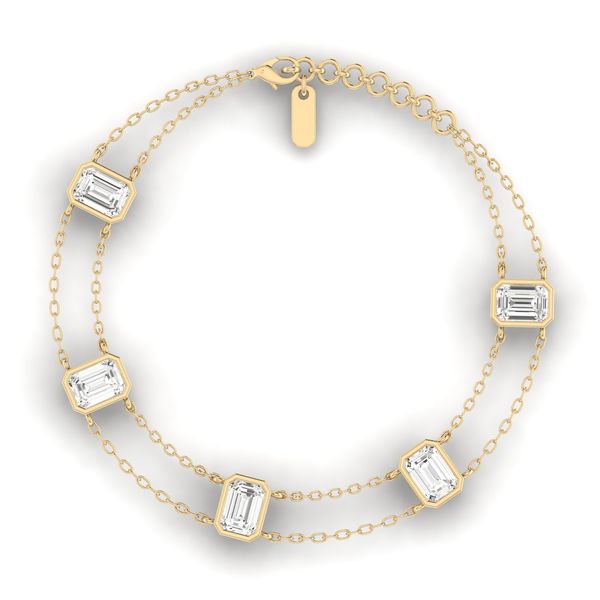 Lab Grown Diamond Bracelet Image 2 Flora Gems Decatur, IL