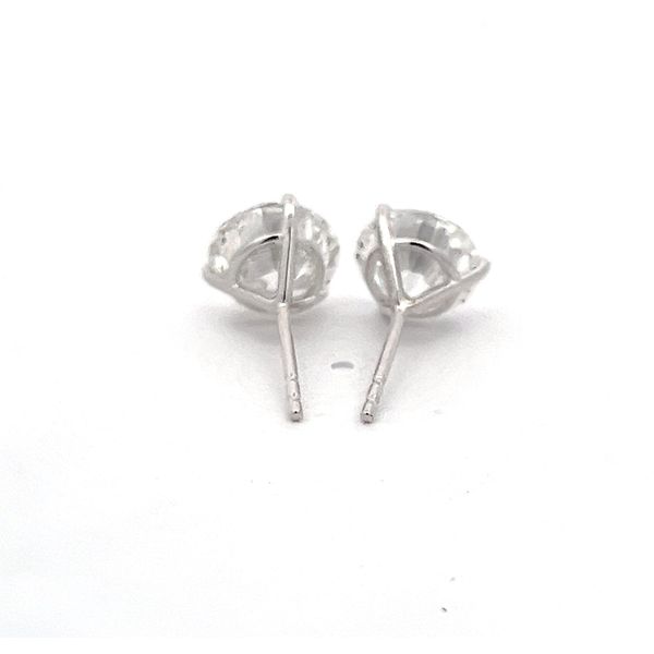 Lab Grown Diamond Stud Earrings Image 3 Flora Gems Decatur, IL