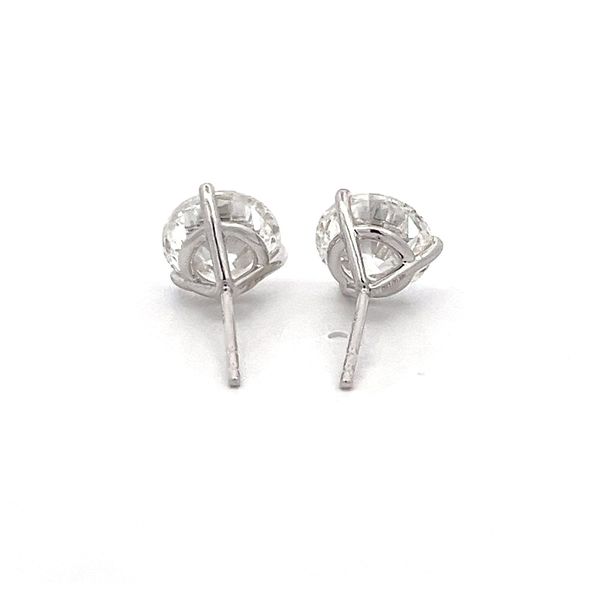 Lab Grown Diamond Stud Earrings Image 3 Flora Gems Decatur, IL