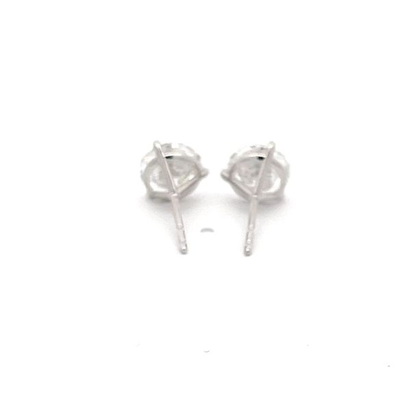 Lab Grown Diamond Stud Earring Image 3 Flora Gems Decatur, IL
