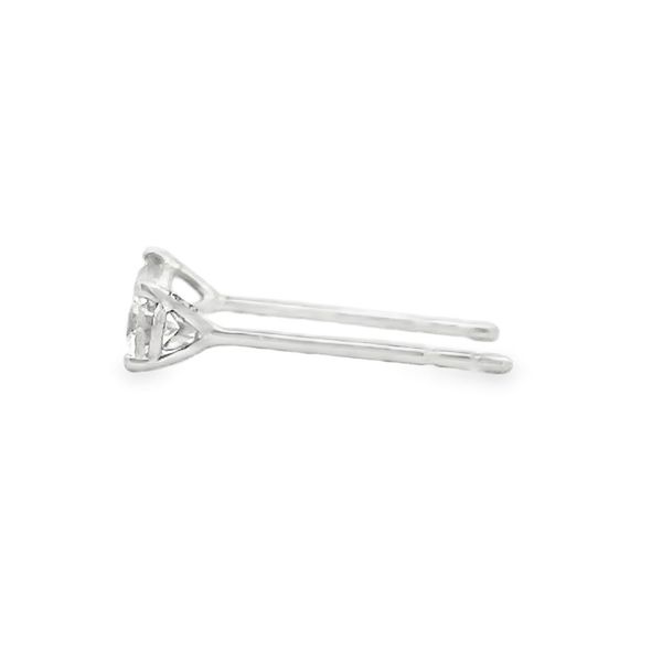Lab Grown Diamond Stud Earrings Image 2 Flora Gems Decatur, IL