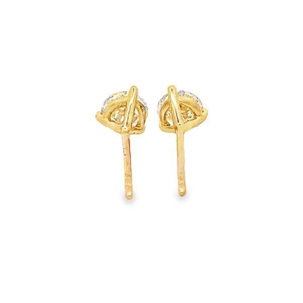 Lab Grown Diamond Stud Earrings Image 3 Flora Gems Decatur, IL