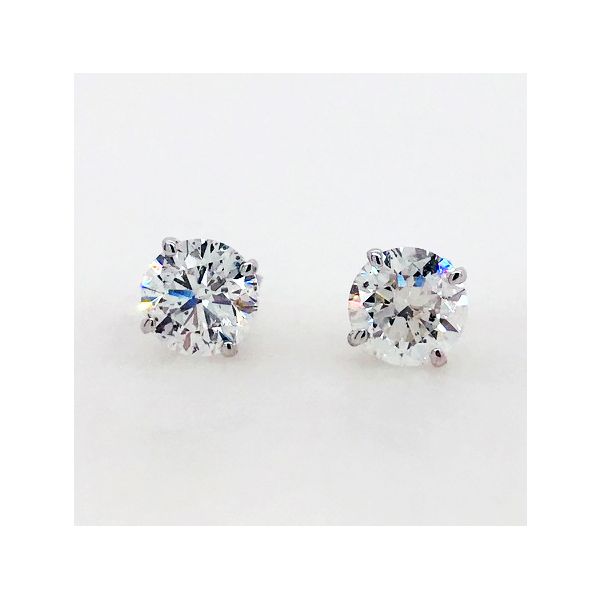 Natural Diamond Stud Earrings Flora Gems Decatur, IL