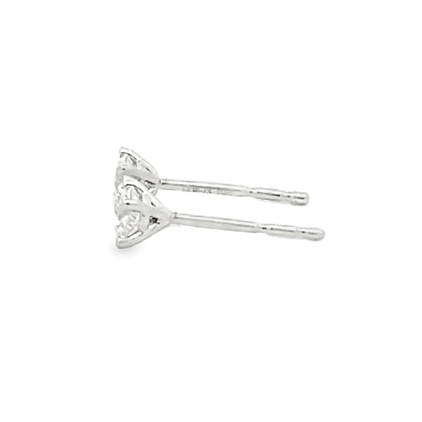 Natural Diamond Stud Earrings Image 2 Flora Gems Decatur, IL