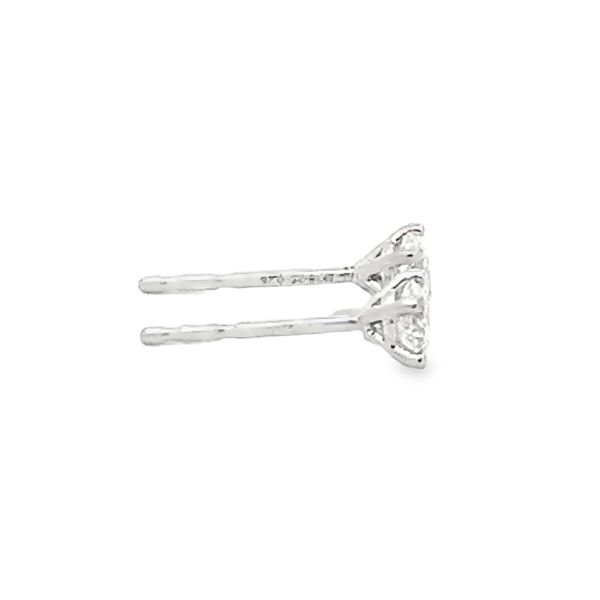 Natural Diamond Stud Earrings Image 4 Flora Gems Decatur, IL