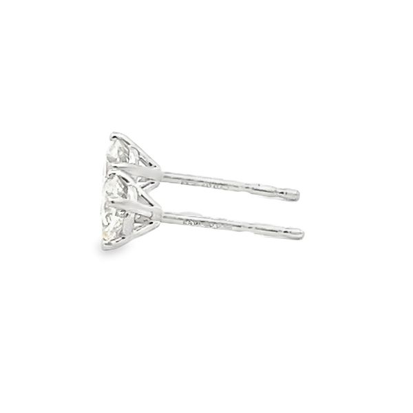 Natural Diamond Stud Earrings Image 2 Flora Gems Decatur, IL