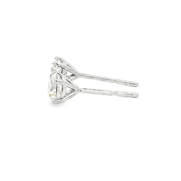 Natural Diamond Stud Earrings Image 2 Flora Gems Decatur, IL
