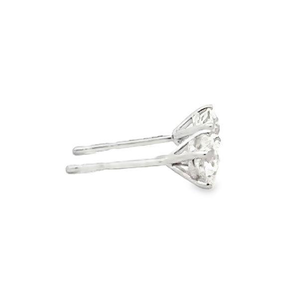 Natural Diamond Stud Earrings Image 4 Flora Gems Decatur, IL