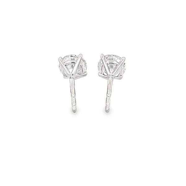 Natural Diamond Stud Earrings Image 3 Flora Gems Decatur, IL
