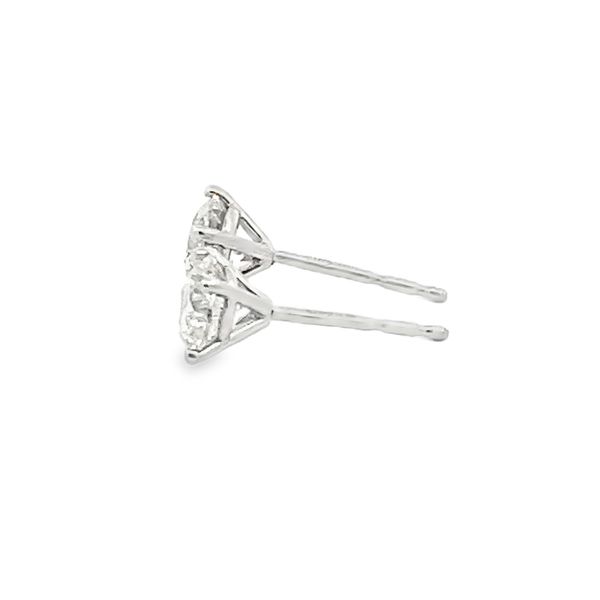 Natural Diamond Stud Earrings Image 2 Flora Gems Decatur, IL