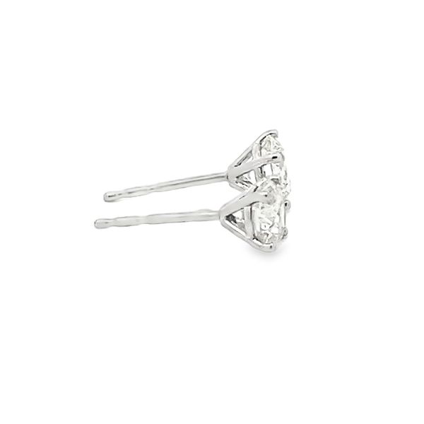 Natural Diamond Stud Earrings Image 4 Flora Gems Decatur, IL
