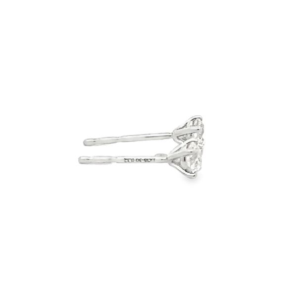 Natural Diamond Stud Earrings Image 4 Flora Gems Decatur, IL