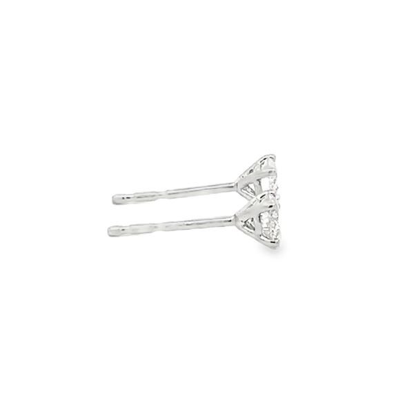 Natural Diamond Stud Earrings Image 4 Flora Gems Decatur, IL