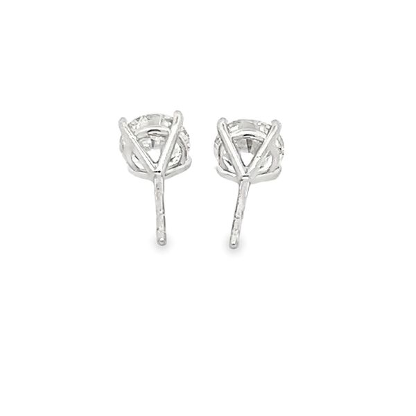 Diamond Stud Earrings Image 3 Flora Gems Decatur, IL
