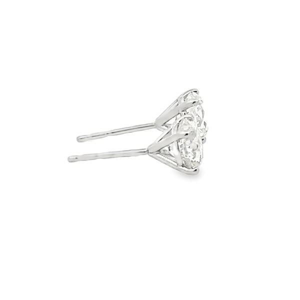 Diamond Stud Earrings Image 4 Flora Gems Decatur, IL