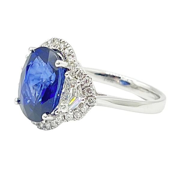 Sapphire and Diamond Ring Image 2 Flora Gems Decatur, IL