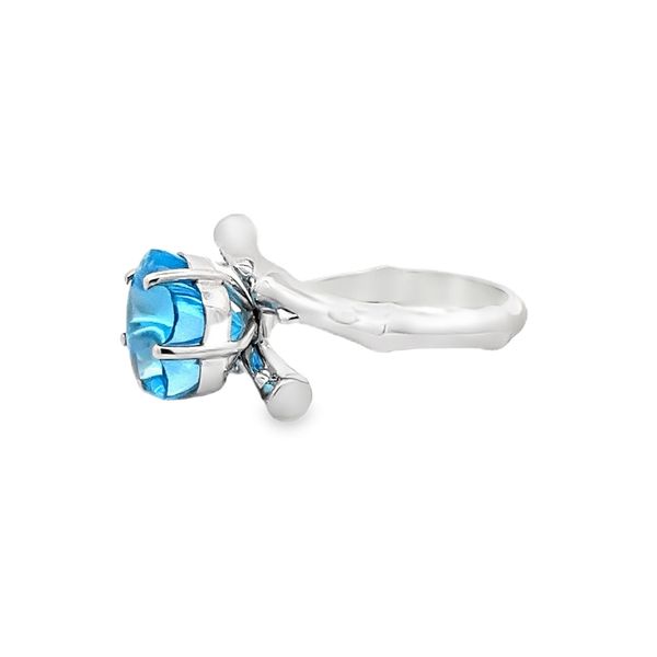 Blue Topaz Ring Image 2 Flora Gems Decatur, IL