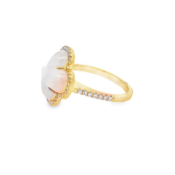 Opal and Diamond Ring Image 2 Flora Gems Decatur, IL