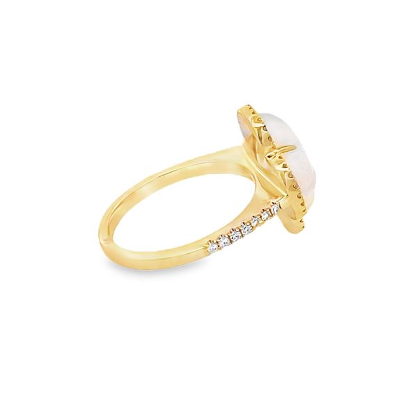 Opal and Diamond Ring Image 4 Flora Gems Decatur, IL