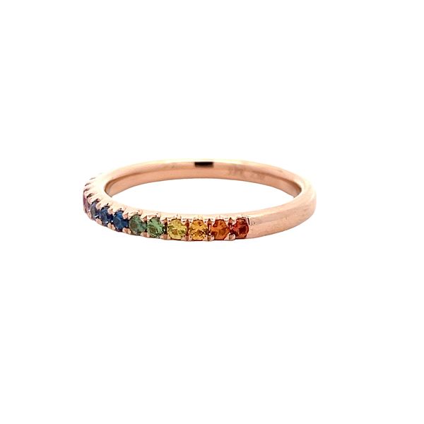 Sapphire Stackable Band Image 2 Flora Gems Decatur, IL