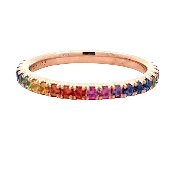 Sapphire Stackable Band Flora Gems Decatur, IL