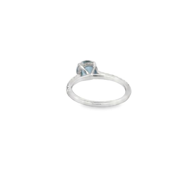 Aquamrine and Diamond Ring Image 3 Flora Gems Decatur, IL