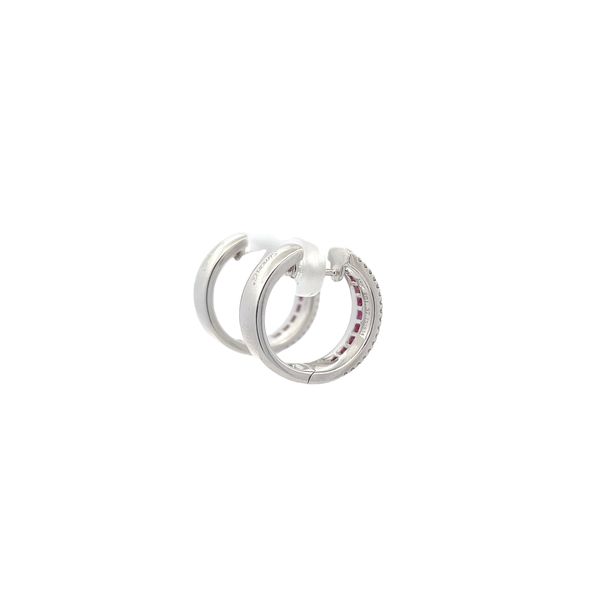Simon G. Ruby and Diamond Earrings Image 4 Flora Gems Decatur, IL