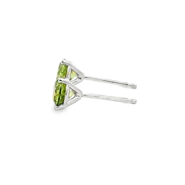 Peridot Stud Earrings Image 2 Flora Gems Decatur, IL