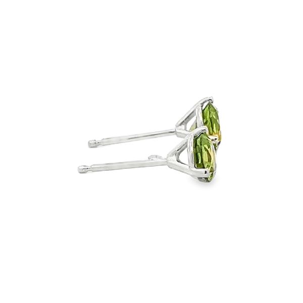 Peridot Stud Earrings Image 4 Flora Gems Decatur, IL