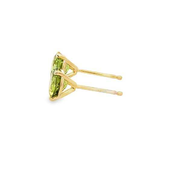Peridot Stud Earrings Image 2 Flora Gems Decatur, IL