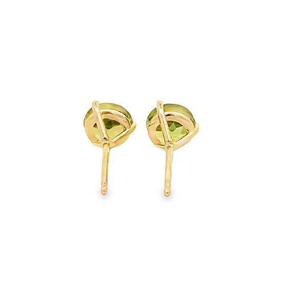 Peridot Stud Earrings Image 3 Flora Gems Decatur, IL