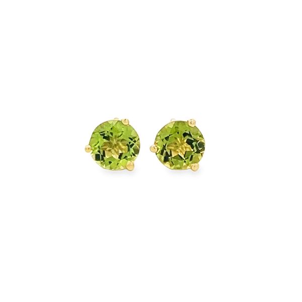 Peridot Stud Earrings Flora Gems Decatur, IL