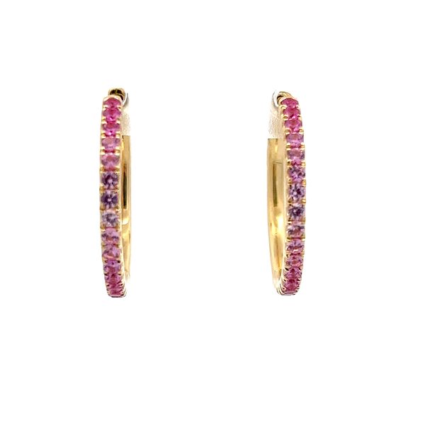 Lisa Nik Sapphire Hoop Earrings Flora Gems Decatur, IL