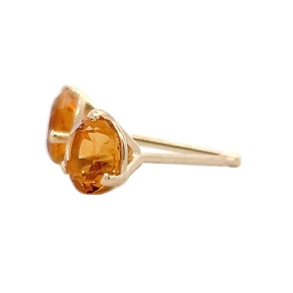 Citrine Stud Earrings Image 2 Flora Gems Decatur, IL
