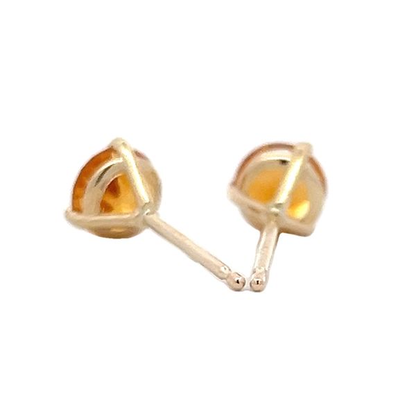 Citrine Stud Earrings Image 3 Flora Gems Decatur, IL
