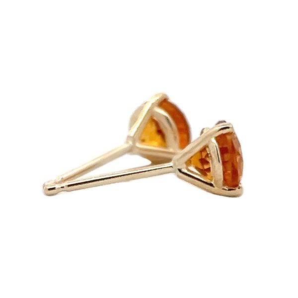 Citrine Stud Earrings Image 4 Flora Gems Decatur, IL
