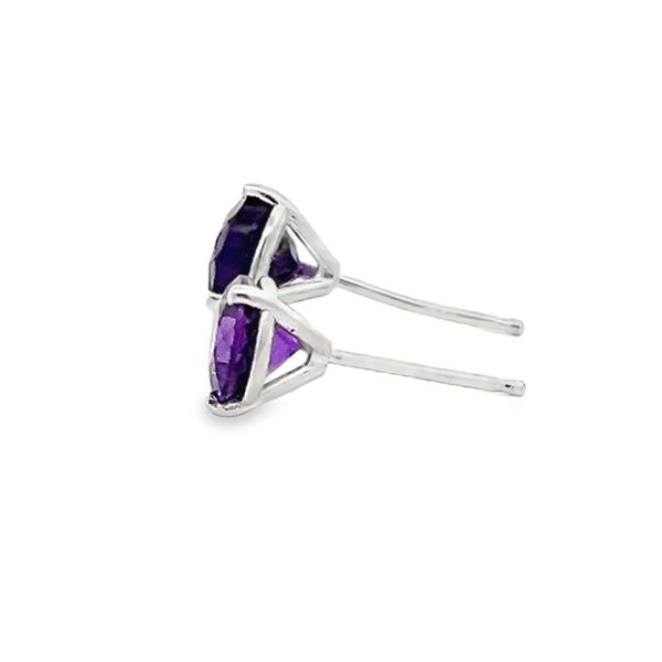 Amethyst Earrings Image 2 Flora Gems Decatur, IL