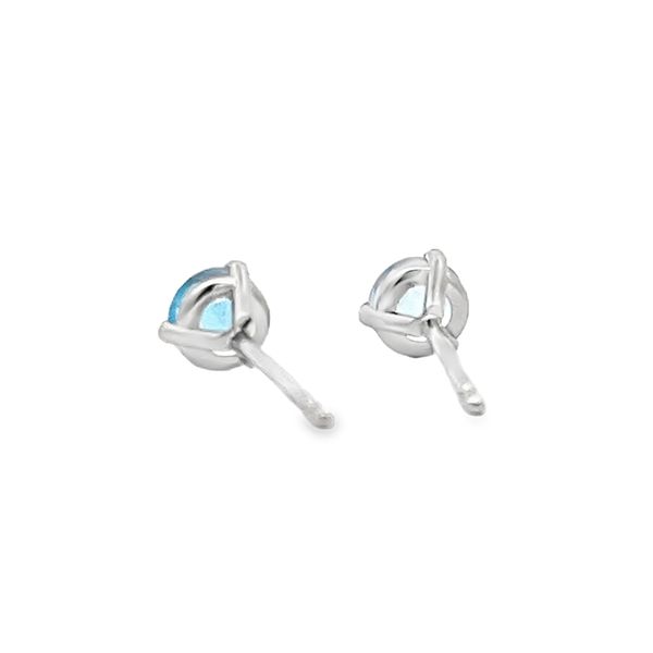 Swiss Blue Topaz Earrings Image 3 Flora Gems Decatur, IL