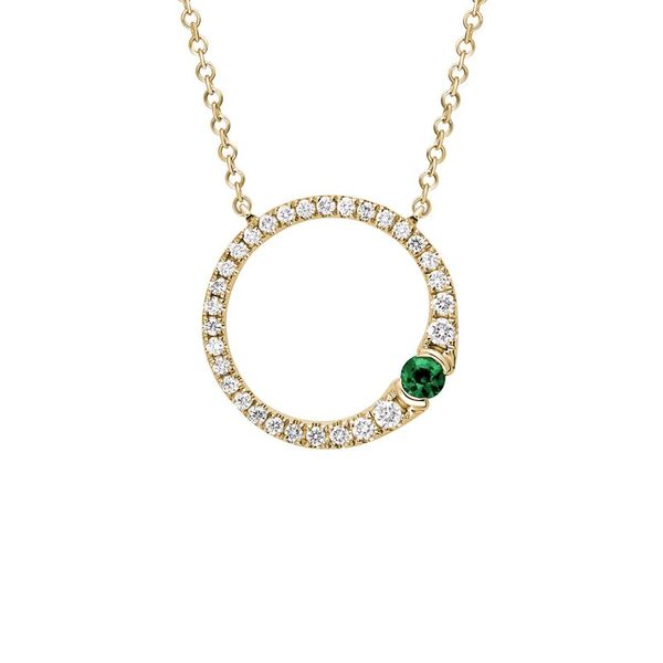 Emerald and Diamond Necklace Flora Gems Decatur, IL