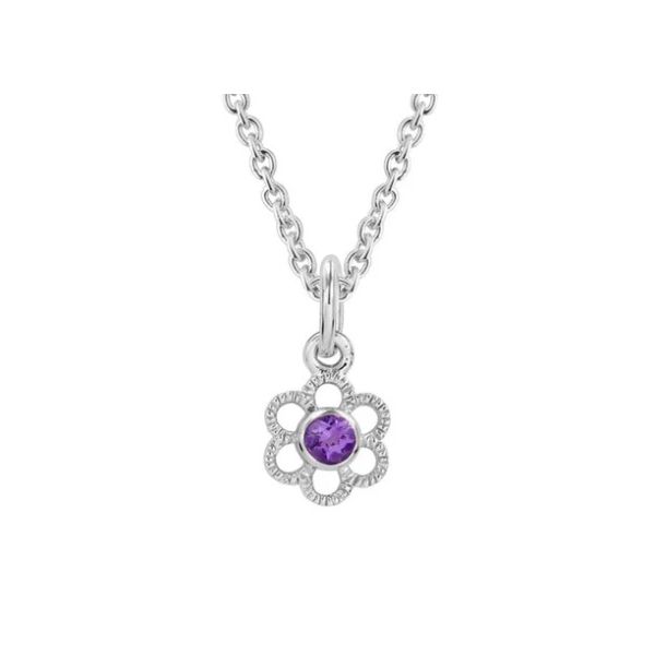 Sterling Silver Amethyst Flower Necklace Flora Gems Decatur, IL