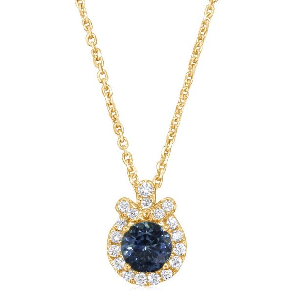 Sapphire and Diamond Pendant Flora Gems Decatur, IL