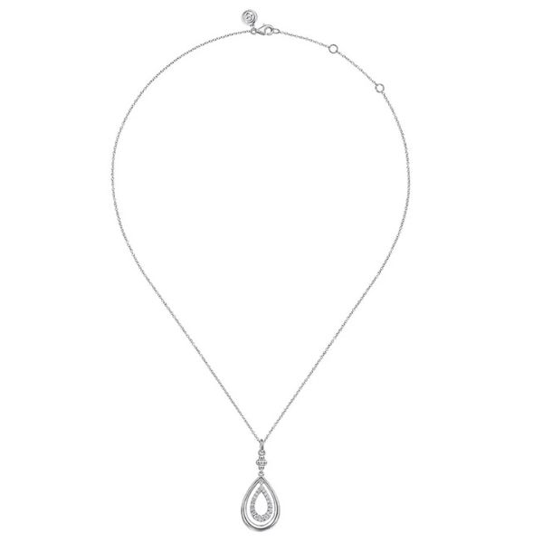 Sterling Silver Sapphire Necklace Image 2 Flora Gems Decatur, IL