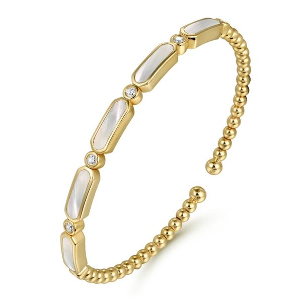 Mother of Pearl and Diamond Bracelet Image 2 Flora Gems Decatur, IL