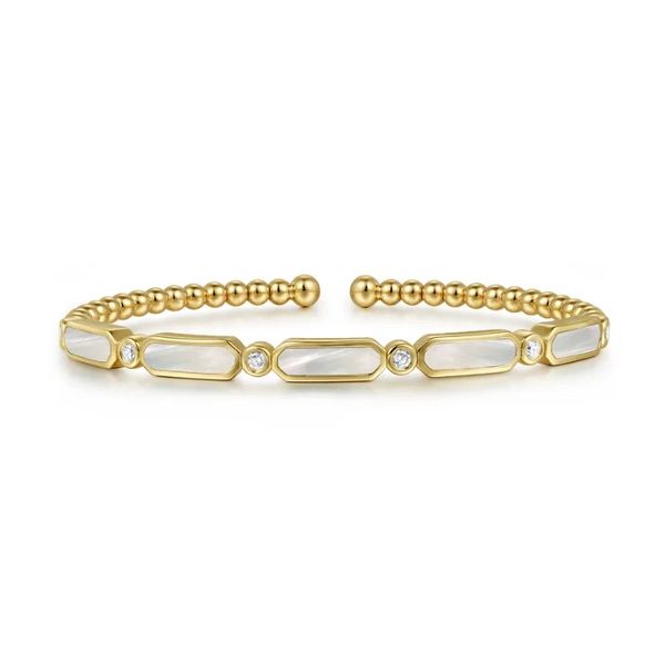 Mother of Pearl and Diamond Bracelet Flora Gems Decatur, IL