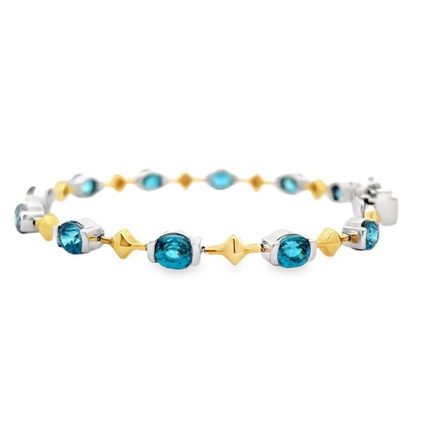 Blue Topaz Bracelet Image 2 Flora Gems Decatur, IL