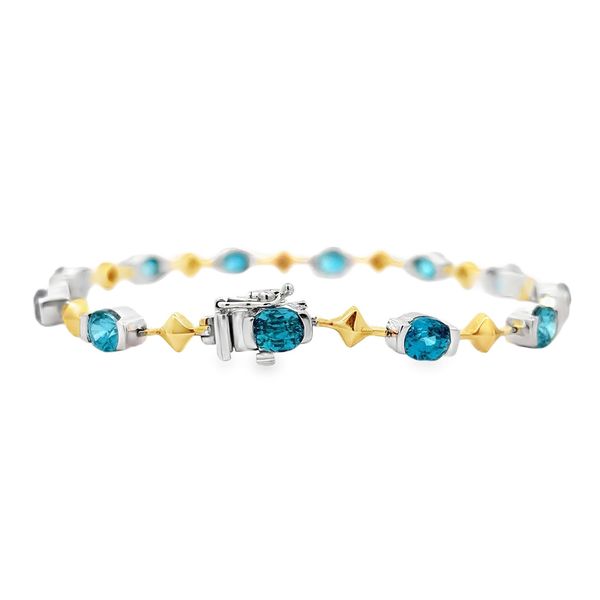 Blue Topaz Bracelet Image 3 Flora Gems Decatur, IL