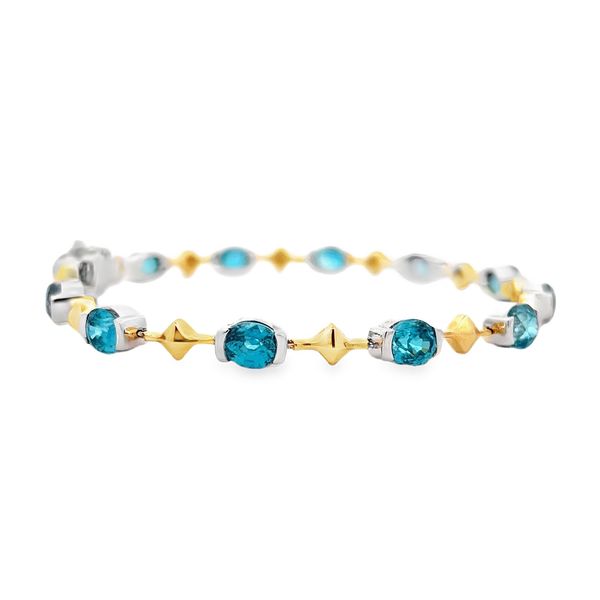 Blue Topaz Bracelet Image 4 Flora Gems Decatur, IL